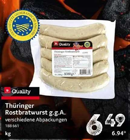 Thüringer Rostbratwurst g.g.A. – verschiedene Abpackungen