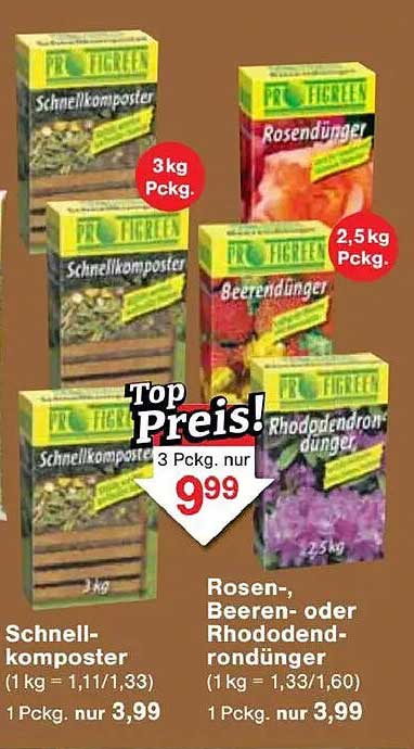 Top Preis! ProTigreen Schnellkomposter und Dünger Angebote