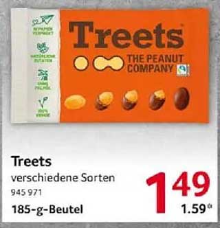 Treets - verschiedene Sorten 185-g-Beutel