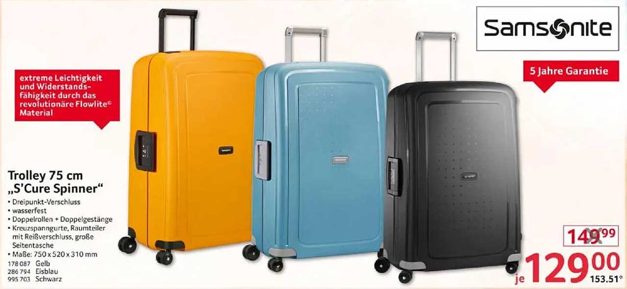Trolley 75 cm "S'Cure Spinner"