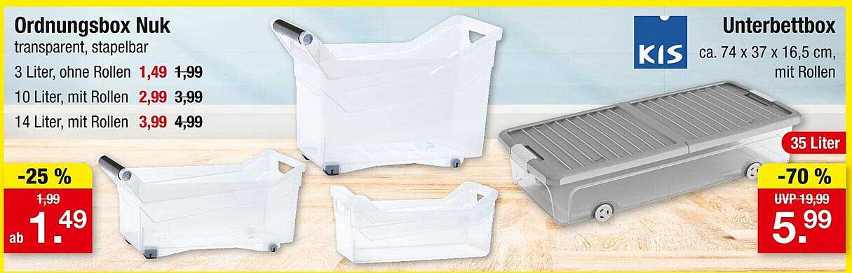 Unterbettbox KIS 35 Liter – die perfekte Lösung zur Aufbewahrung