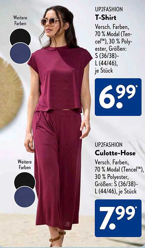 UP2FASHION T-Shirt und Culotte-Hose
