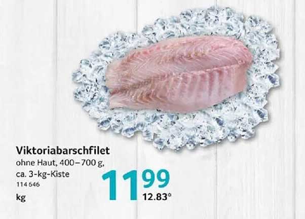 Viktoriabarschtfilet ohne Haut, 400–700 g, ca. 3-kg-Kiste