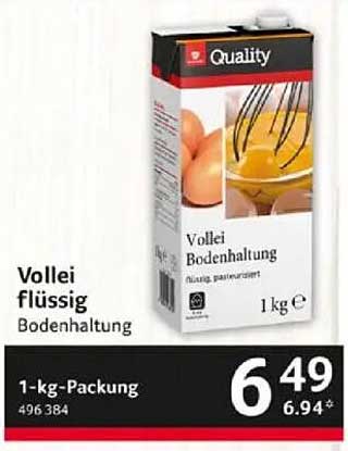 Vollei flüssig Bodenhaltung 1-kg-Packung