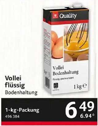 Vollei flüssig - Bodenhaltung 1-kg-Packung