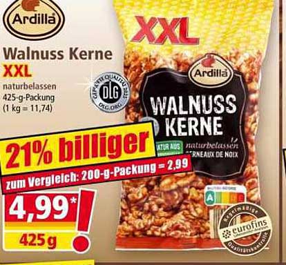 Walnuss Kerne XXL von Ardilla – 425 g