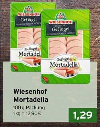 Wiesenhof Mortadella 100 g Packung