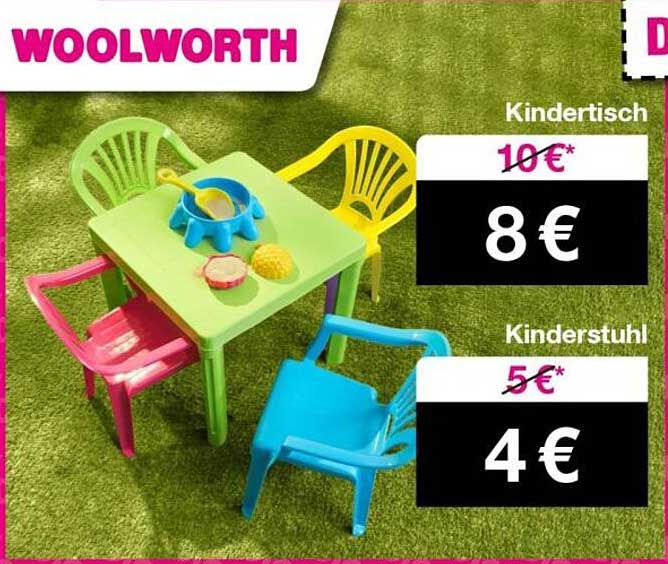 Woolworth: Kindertisch und Kinderstuhl - Beste Preise für kleine Abenteurer!