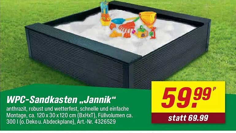 WPC-Sandkasten „Jannik“