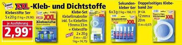 XXL-Klebestifte 5er Set