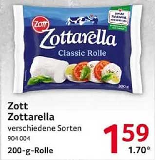 Zott Zottarella Classic Rolle 200 g - Verschiedene Sorten