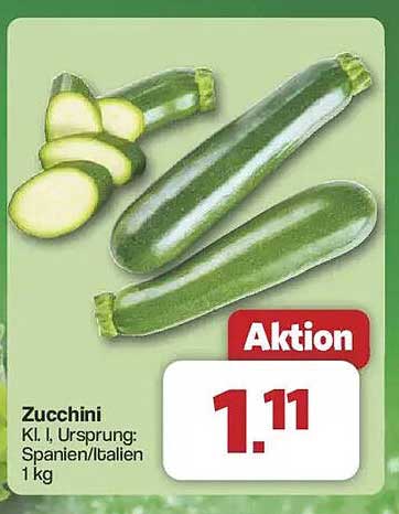 Zucchini - Frisch aus Spanien und Italien