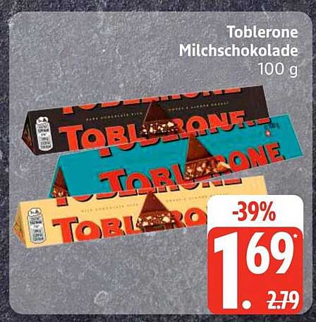 Toblerone Milchschokolade 100 g