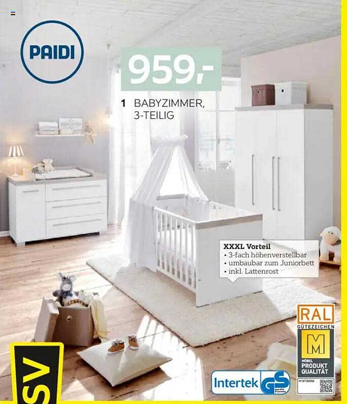 1 BABYZIMMER, 3-TEILIG