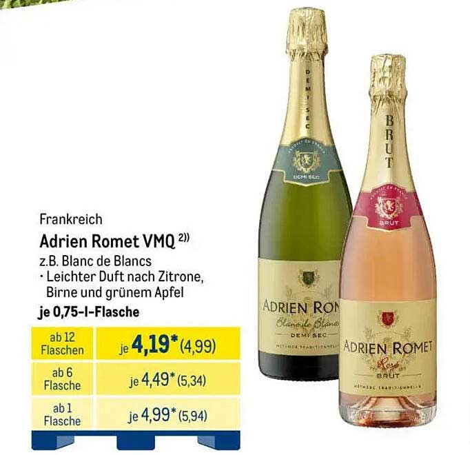 Adrien Romet VMQ – z.B. Blanc de Blancs