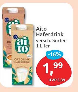 Aito Haferdrink - verschiedene Sorten 1 Liter