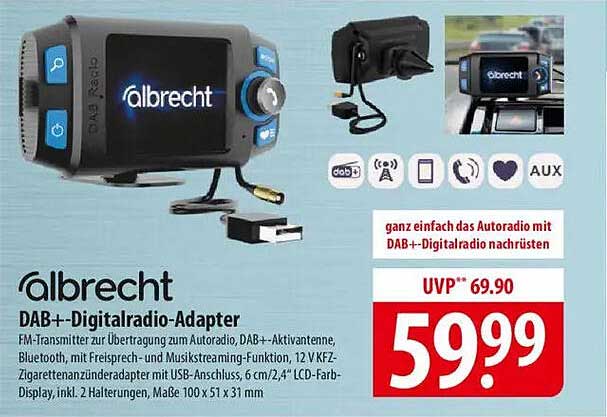 Albrecht DAB+ Digitalradio-Adapter