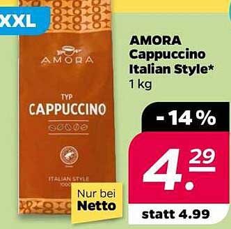 AMORA Cappuccino Italian Style 1 kg