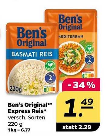 Ben's Original™ Express Reis - verschiedene Sorten 220 g