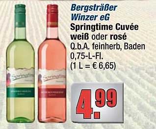 Bergsträßer Winzer eG Springtime Cuvée weiß oder rosé