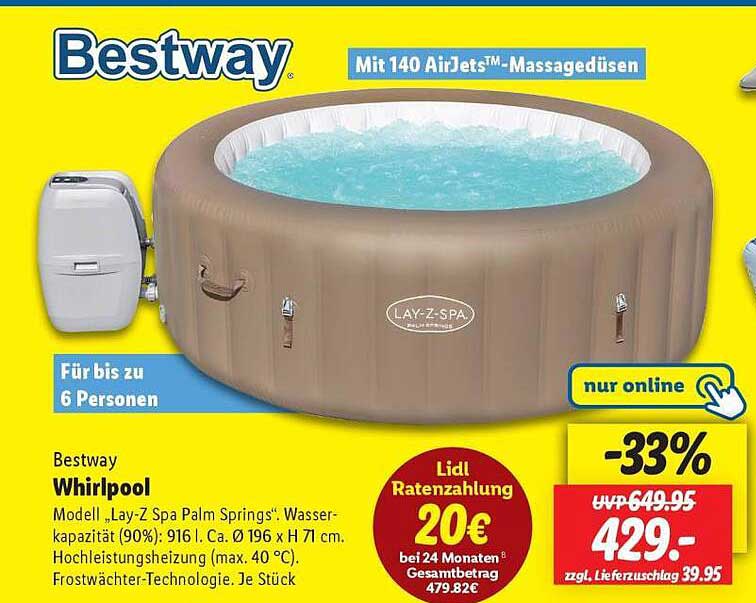 Bestway Whirlpool Modell „Lay-Z Spa Palm Springs“