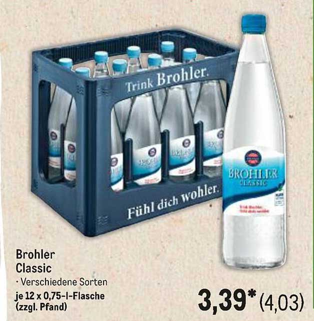 Brohler Classic - Verschiedene Sorten je 12 x 0,75-l-Flasche (zzgl. Pfand)