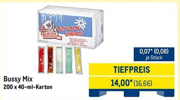 Bussy Mix 200 x 40-ml-Karton