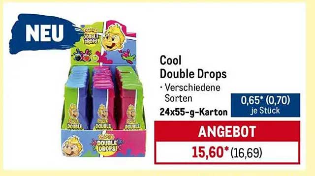 Cool Double Drops - Verschiedene Sorten im 24x55-g Karton