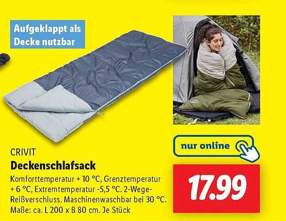 CRIVIT Decken-Schlafsack