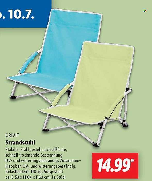 CRIVIT Strandstuhl