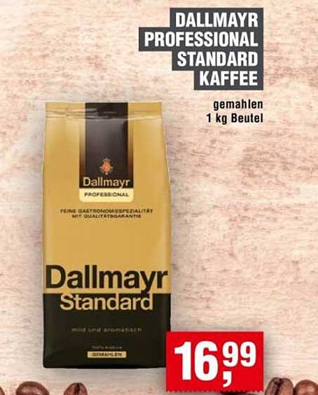 Dallmayr Professional Standard Kaffee, gemahlen, 1 kg Beutel