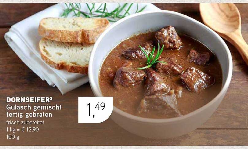 DORNSEIFER® Gulasch gemischt fertig gebraten