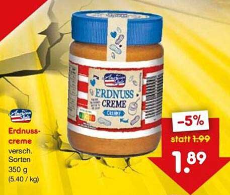 Erdnusscreme 350 g - Vielseitiger Genuss für jeden Tag