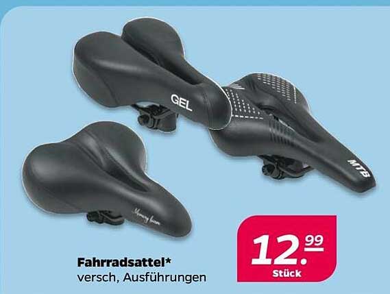Fahrradsattel* verschieden, Ausführungen
