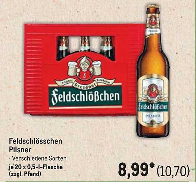 Feldschlößchen Pilsner - Verschiedene Sorten