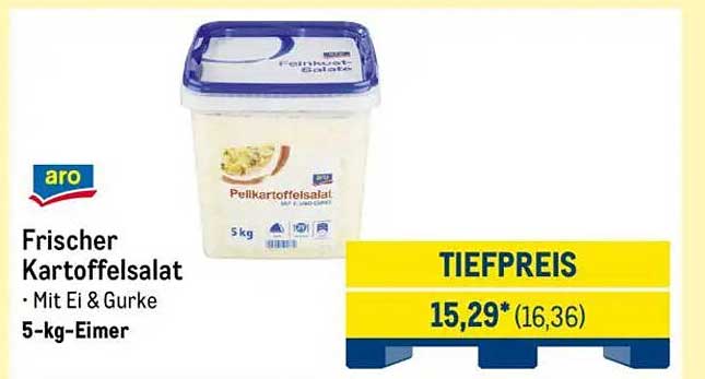 Frischer Kartoffelsalat - Mit Ei & Gurke, 5-kg-Eimer