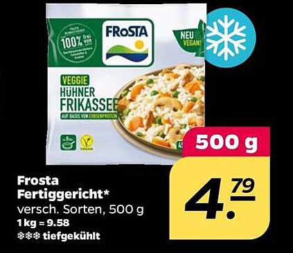 Frosta Fertiggericht - Veggie Hühnerfrikasse, 500 g