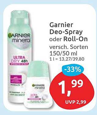 Garnier Deo-Spray oder Roll-On
