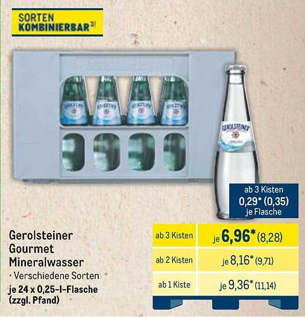 Gerolsteiner Gourmet Mineralwasser