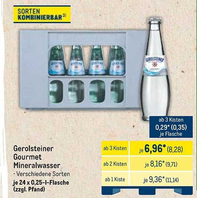 Gerolsteiner Gourmet Mineralwasser