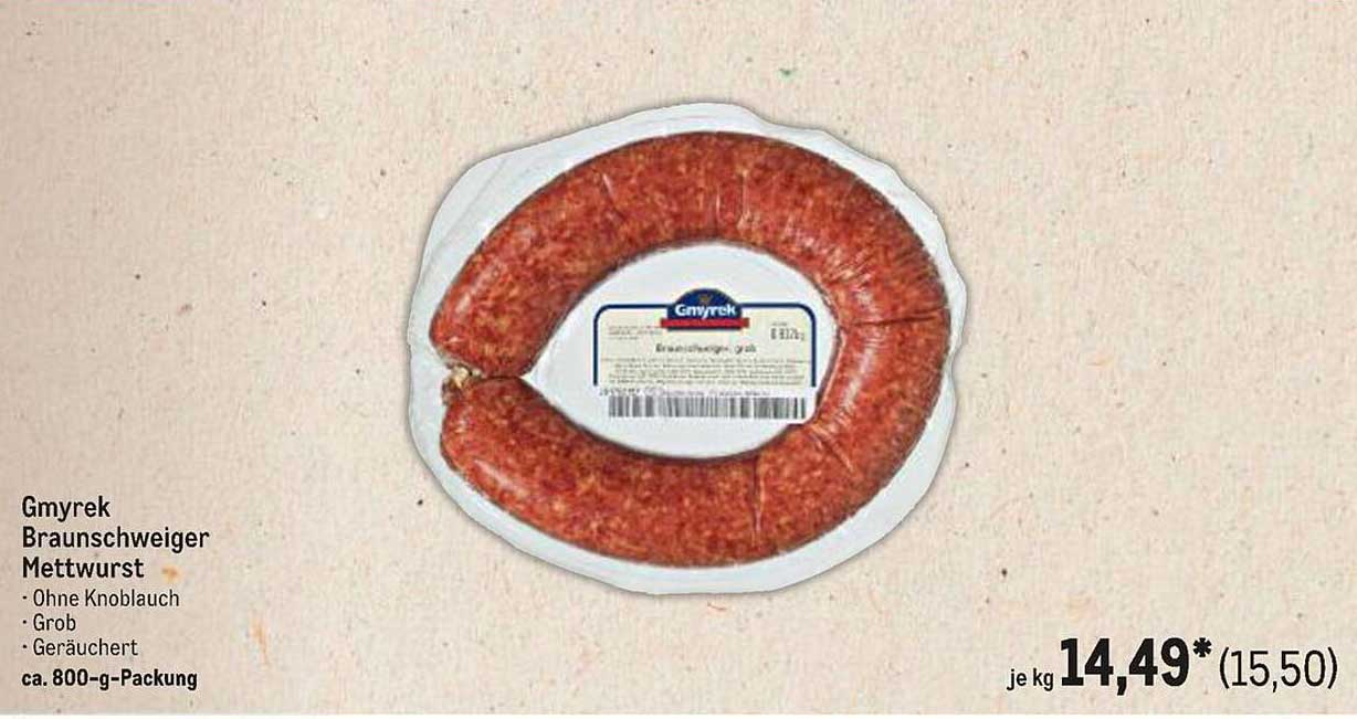 Gmyrek Braunschweiger Mettwurst
