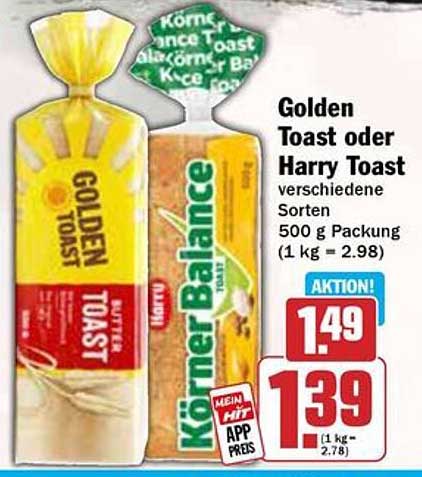 Golden Toast oder Harry Toast - verschiedene Sorten