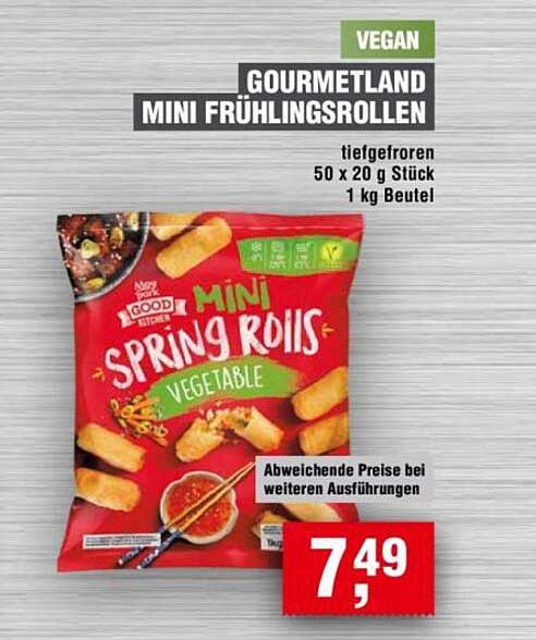 Gourmetland Mini Frühlingsrollen 1 kg