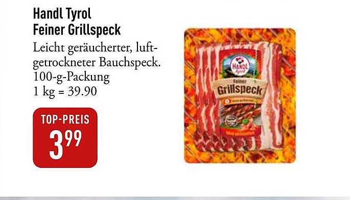 Handl Tyrol Feiner Grillspeck
