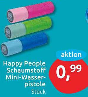 Happy People Schaumstoff Mini-Wasserpistole Stück