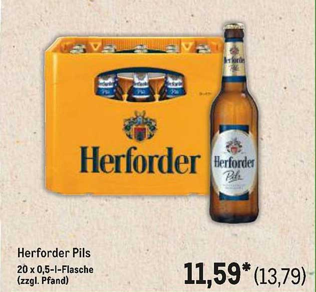 Herforder Pils 20 x 0,5-l-Flasche (zzgl. Pfand)