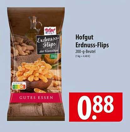 Hofgut Erdnuss-Flips 200 g