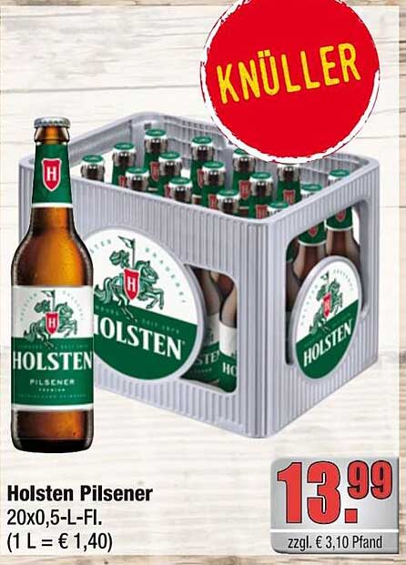 Holsten Pilsener 20x0,5-L-Fl.
