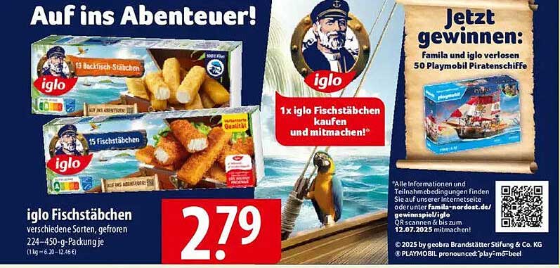 iglo Fischstäbchen verschiedene Sorten, gefroren 224-450 g-Packung