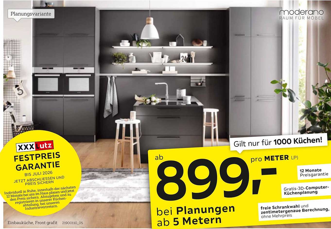 Individuelle Einbauküche ab 899,- pro Meter bei XXXLutz
